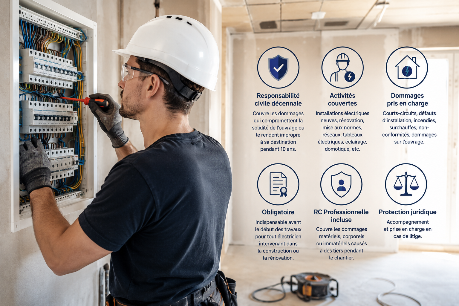 Quel contrat d’assurance décennale pour artisans électriciens ?