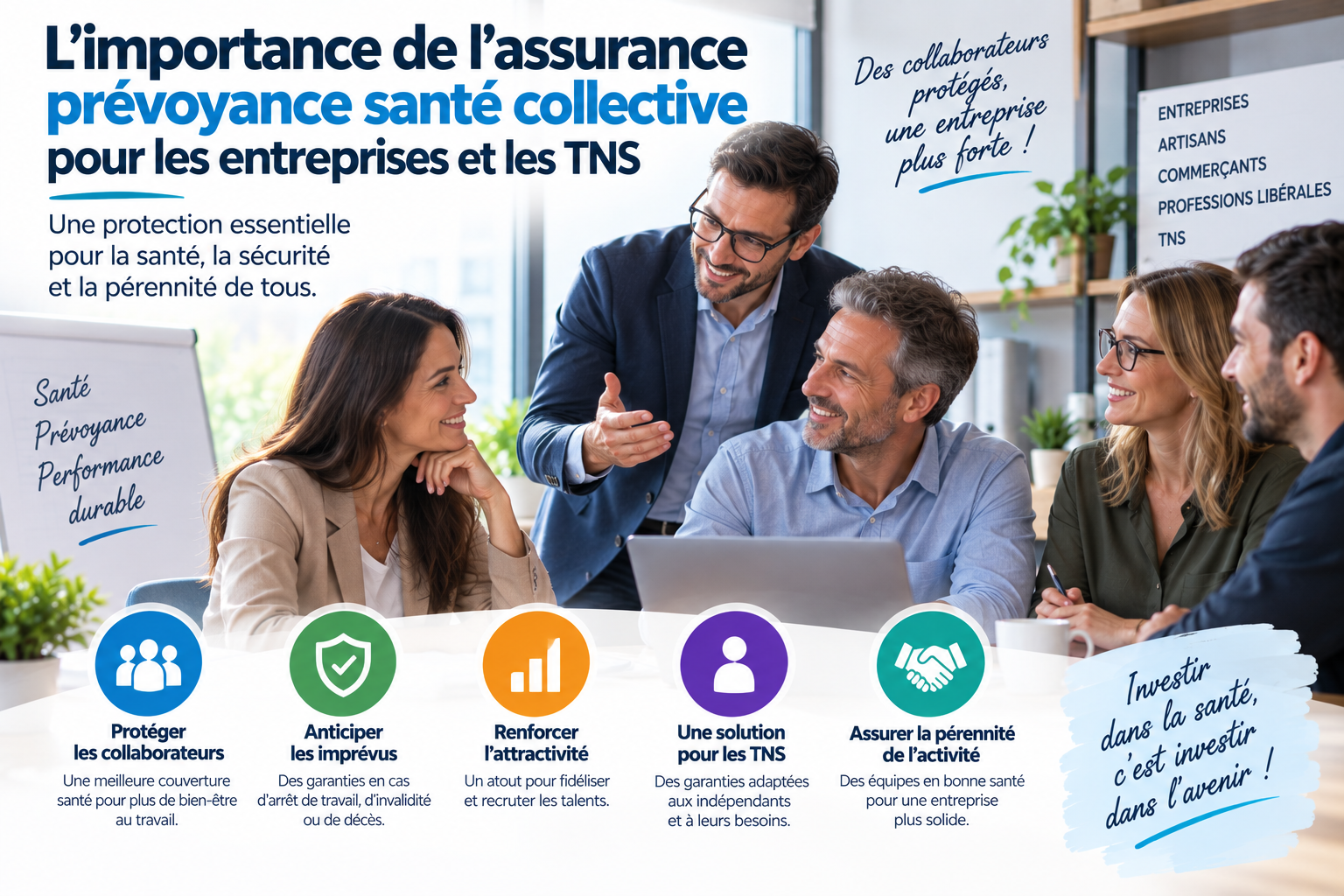 L’importance de l’assurance prévoyance santé collective pour les entreprises et les TNS